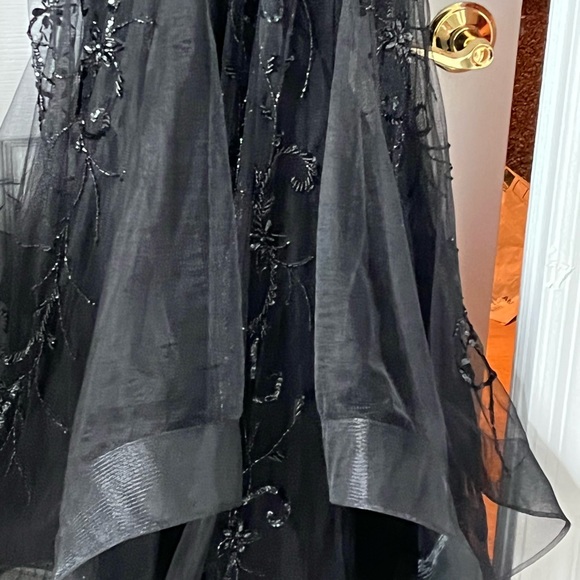 Ivonne D by mon cheri black beaded evening gown - Picture 4 of 5